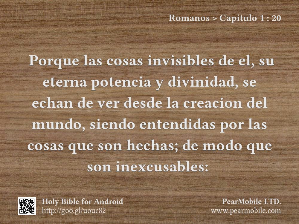 Romanos, Capítulo 1:20